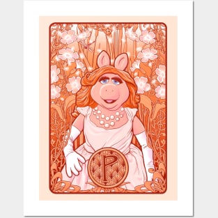 La Miss Piggy (with Dandelions) Posters and Art